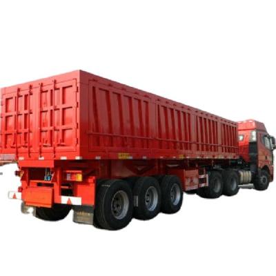 China Used And New Heavy Duty Curtain Truck Trailer 3 Axle 40ft 80 Tons Side Curtainsider Van Box Cargo Trailer Vehicles Curtain Dry Semi Trailer for sale