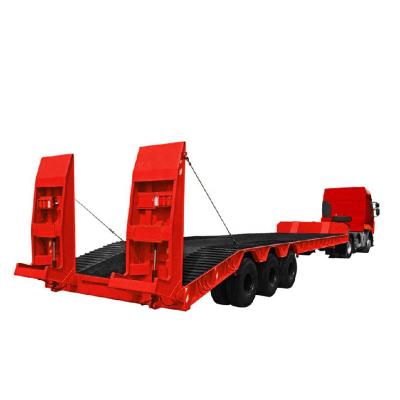 China Hot Sale 3 Axle Low Bed Trailer Truck Semi Trailer And Transport Trailer Heavy Shipping Container For Transport Semi Truck Trailer Low Bed for sale