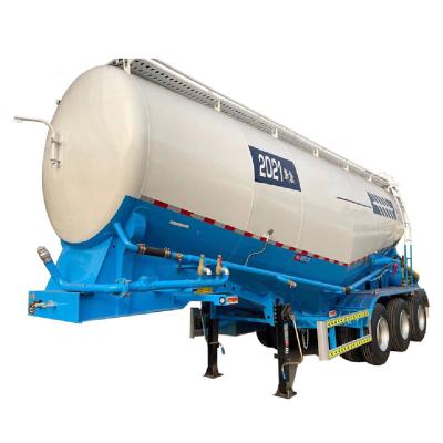 China Turkish Cement Truck Trailer 2 Axel 3axles Flour Bulk Tanker Trailer 80tons 50t 60tons Silo Silo Capacity Cement for sale