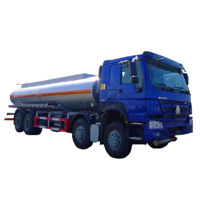 China Low Price Carton Steel Q235B China Fuel Tanker Truck Sinotruk Howo 35000 Liters 8x4 12 Wheel Tires Heavy Duty Tanker Trucks Oil Tank Service Truck for sale