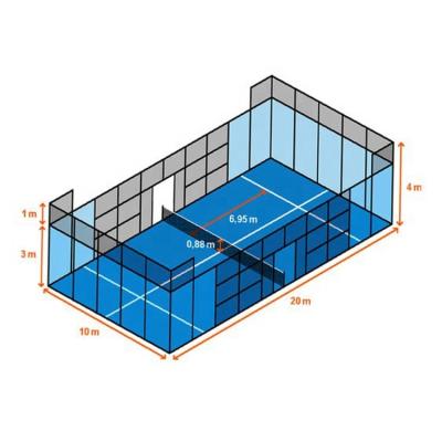 China Paddle Tennis Sports Factory Price Outdoor Sports Padel Tennis Court, New Design Padel Tennis Court for sale