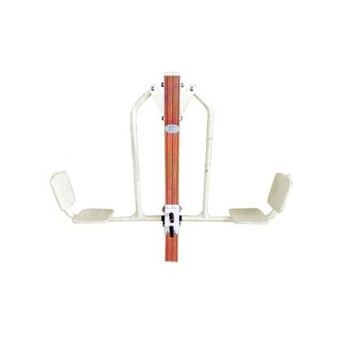 China Muscle Upper Park Outdoor Leg Buildup Leg Fitness Equipment WPC Leg Stretcher Gym Equipment for sale