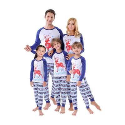 China Christmas Family Breathable Custom Sleepwear Sets Little Boys Girls Kid Pajamas Sets 100% Cotton Toddler Pajamas for sale