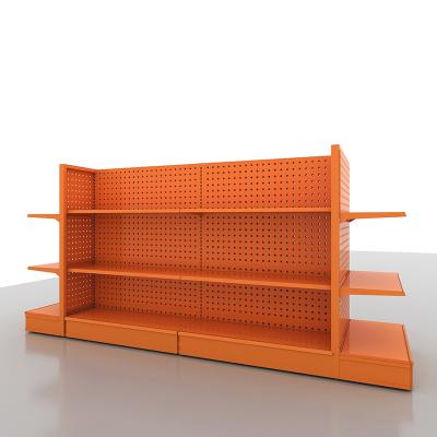 China Heavy Duty Double Sided Manufacturing Supermarket Rack Gondola Supermarket Cold Rolled Steel Shelves for sale