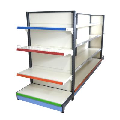 China 2021 Double Sides Heavy Duty Supermarket Shelving Gondola Shelves Supermarket Shop Furniture for sale