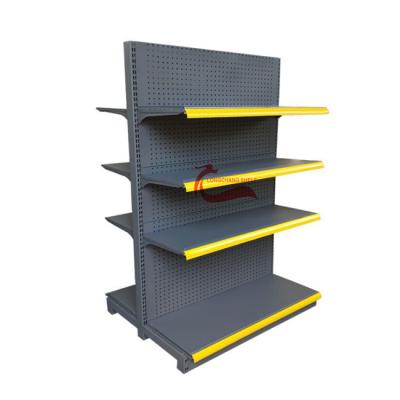 China Diaply double sided metal mini supermarket retail store shelf rack, pharmacy used supermarket shelf for sale