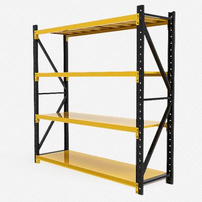 China Save Space Medium Duty Rack Metal Warehouse Pallet Rack Warehouse Storage Rack for sale