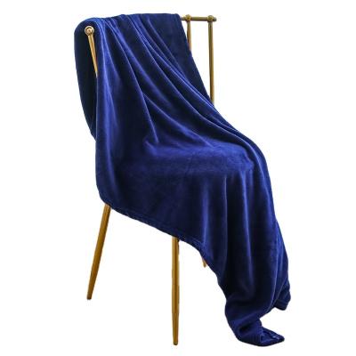 China Manufacturer Customized Wholesale Anti-pilling Solid Color Oversized Blanket High Quality Double Sided Throw Flannel Fleece Blanket For Home for sale