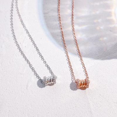 China NEC S925 Sterling Silver Small Wild Waist cool wind spring pendant net red CLASSIC female luxury small necklace personality chain necklace for sale