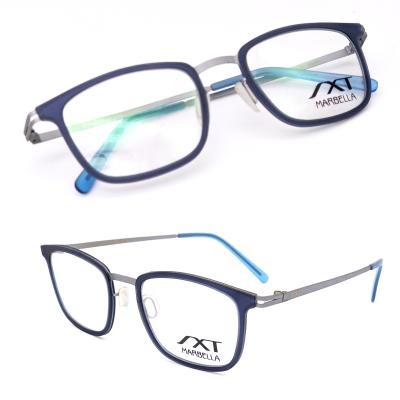 China Blue Blocking Glass Stainless Steel Metal Frame TR90 High Quality Glasses Frames Optical Frame for sale