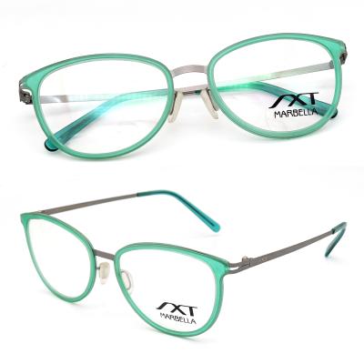 China Glass Blue Blocking Glasses Frames TR90 Glass Stainless Steel Frames Optical Frame for sale