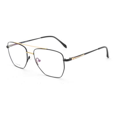 China Anti-scratch Titanium Glasses Big Frame Glasses For Me Full Square Eyewear Optical Glasses for sale