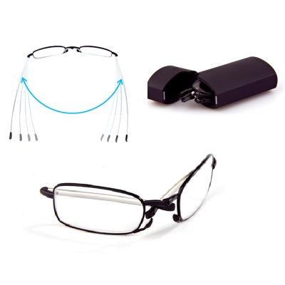 China Retractable Folding Reading Glasses With PC Case High Quality Reading Glasses for sale