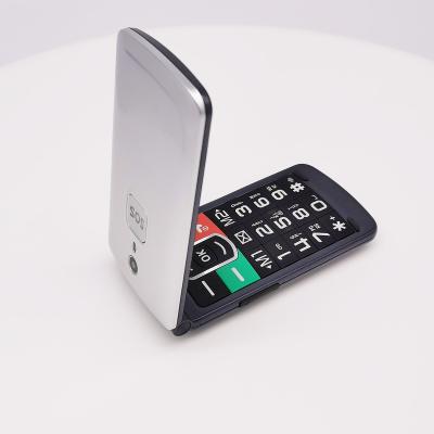 China Dual Font 2g Flip Elderly Keypad Mobile Phone from SIM Card Professional Manufacturer Large for sale