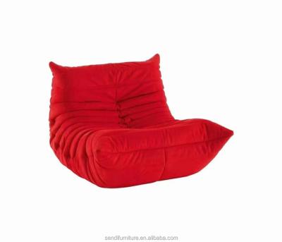 China Contemporary Bespoke Modern Style Lazy Sofa Chenille Sofa for sale