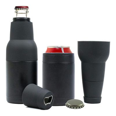 China Waterproof 12 Ounce Double Wall Vacuum Insulated Stainless Steel Beer Can Bottle Holder Can Cooler Insulator for sale