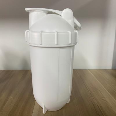 China Viable Protein Gym Protein Shaker Bottle Custom Premium Plastic With White Color for sale