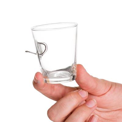 China New Classic 2oz/Postmodern Real 0.308 Hand Blown Bullet Handmade Incorporated Original Shot Glasses For Gift for sale