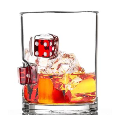 China Original Included Handmade Swollen 270ml Viable Cut Out Whiskey Glass For Gift for sale