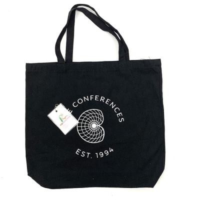 China Recyclable Heavy Duty 6oz 8oz 10oz 12oz 16oz 20oz Cotton Canvas Tote Bags With Silk Screen Printing for sale