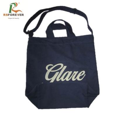 China 2022 Recyclable Fashion Cotton Tote Bag Double Handle Shoulder White Printed Shopping Bag With Custom Printed Logo for sale