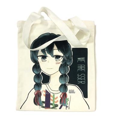 China Environmentally Friendly Reusable Natural Unbleached Cotton Shopping Eco Handled Bags for sale