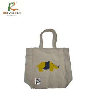 China Eco Reusable Reusable Custom Logo Cotton Canvas Handle Tote Shopping Bag Bag for sale