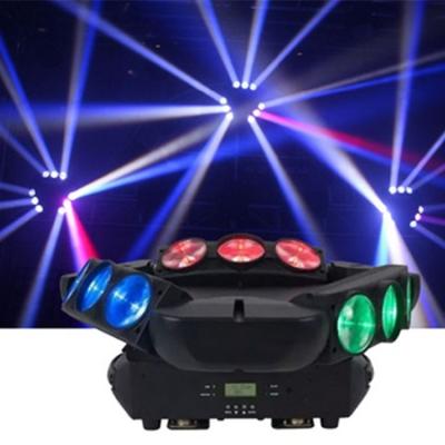 China Residential Spider Beam LED 9W Moving Head Lights For Bar Disco KTV for sale