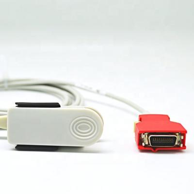 China TPU Spo2 Sensor for M-Tech LNCS Rinbow B Spo2 Vital Signs Monitor 20 Red Pin Connector for sale