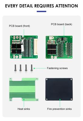 China E-bike or E-vechical TDT lifepo4 BMS 24V 6S 7S 8S 9S 10S 11S 12S 13S 15S 16S 3.2V 40A BMS 24v lithium battery pack protection board with balance for sale