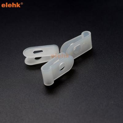 China Eco-friendly Insulated Clips With Plastic Cable And Terminal Nail 6Mm For Fixing Tube Fire Resistance Electrical Wire Clip for sale