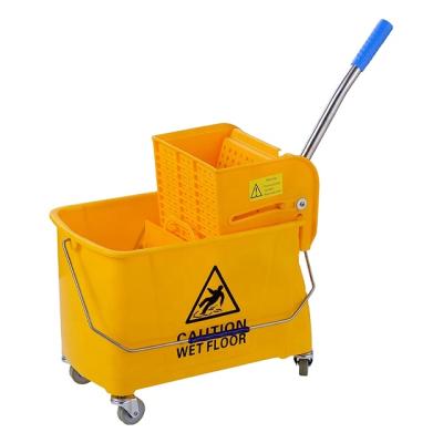 China 20L / 24L Eco - Friendly Plastic Cleaning Bucket Sustainable With Wringer Set Bucket Window Cleaning for sale