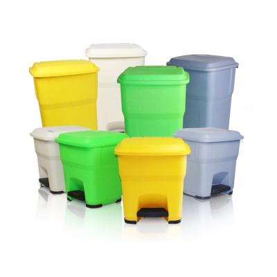 China Sustainable Multicolor Outdoor Trash Can Kitchen Compactor Trash Can for sale