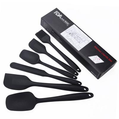 China Contemporary Silicon Tool Biscuit Equipment Baking Tools Cake Silicone Spatula 6 Pcs Baing Tool Kit for sale