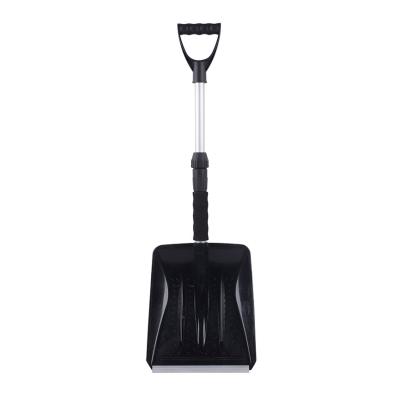 China Main Plastic Snow Shovel Manual Snow Shovel With Telescopic Handle Portable Snow Remover Snow Tools Ice Scraper for sale