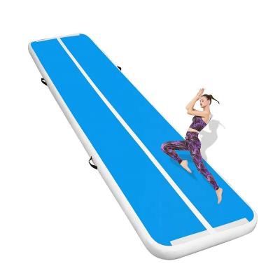 China Factory Sales Comfortable Inflatable Floor Track Air Compressor Air Tumbling Mat For Gymnastics for sale