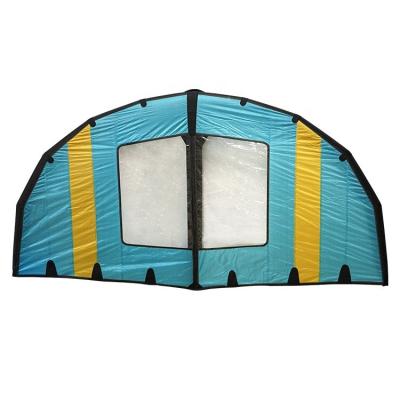 China Custom sea watersports products sea surfing hydrofoil surfboard aluminum panel kite aluminum blue waterplay inflatable kite with window for sale