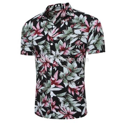 China Best Anti Shrink Selling OEM Cheap Short Sleeve Polyester Shirts With Print for sale