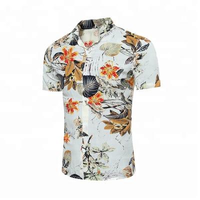 China Supplier Wholesale Breathable Chinese Style Shaoxing Service Hawaii Style Flower Men Shirt Cheap Good Copy for sale