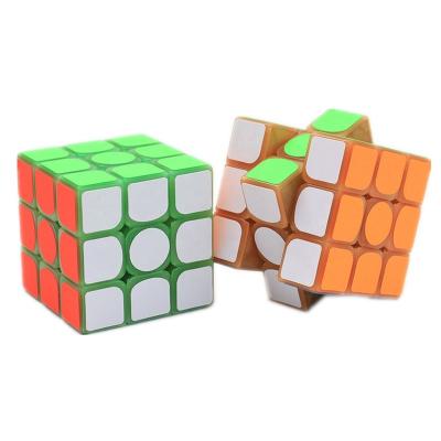 China DIY TOY Magic Cubes Professional Stickers Speed ​​Puzzle Cube Smooth Transparent Luminous Cube Toys Children's Educational Puzzle for sale