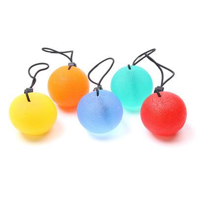 China Hand Grips Strengthener Finger Grip Ball Therapy Exercise Squeeze Eggs Stress Balls With String Fitness Equipments 50MM for sale