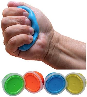 China Silicon therapy putty for hand, finger and gripping force: variable resistance container for professional physiotherapy and, re of for sale