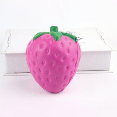 China Kawaii Eco-friendly Material Squishy Toy Squishy Strawberry Stress Relief Novelty Gag Slow Rising Toy for sale