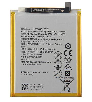 China Mobile Phone Mobile Phone Battery HB386280ECW For Huawei P10 for sale