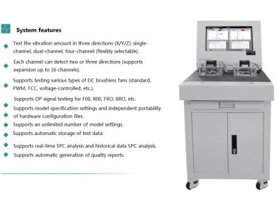 China 8 Channel Fan Finished Product Testing System Waveform Measurement for sale