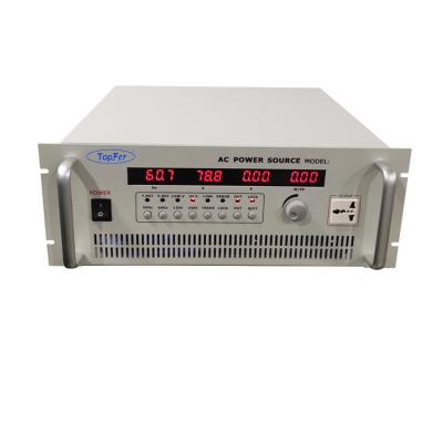 China Fuente de alimentación CA programable de fase única de frecuencia variable de 3 KVA para ensayos ATE en venta