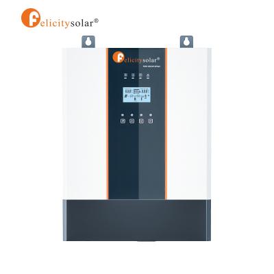 China Felicitysolar 12V 24v 48v solar power system inverter hybrid off grid, hybrid solar inverter with transformer for sale