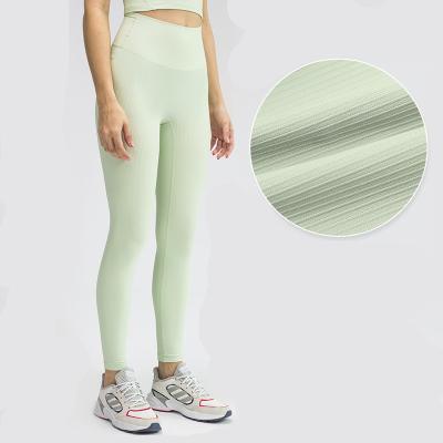 China New Soft High Elastic Yarn Yoga Pants Hip Lift Abdomen Moisture Absorption Sweat Movement Women Gym Breathable T-Line Leggings for sale