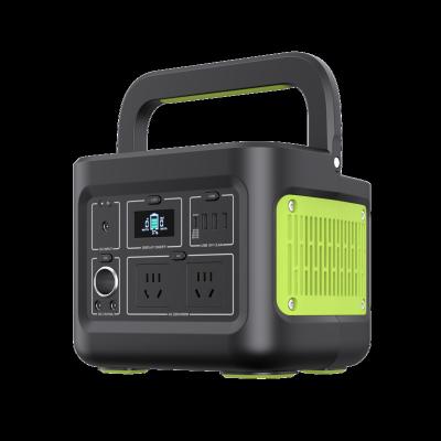 China Type C Rechargeable Backup Power  Emergency Solar Generator 600w Portable Power Station for sale