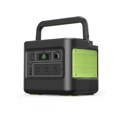 China Type C Portable Power Station 600w 110v 220v Camping Emergency Home Portable Solar Power Station for sale